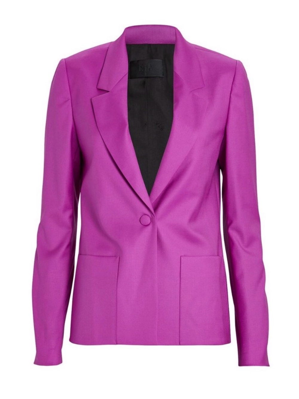 RtA Sasha Virgin Wool Blazer Jacket Magenta Bright Pink Size XS